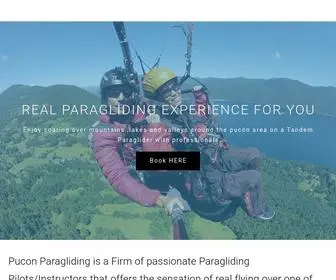 Puconparagliding.cl(PUCON PARAGLIDING) Screenshot