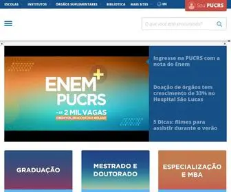 Pucrs.br(A Pontifícia Universidade Católica do Rio Grande do Sul (PUCRS)) Screenshot