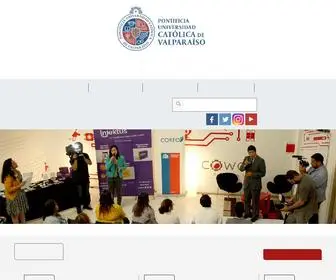 Pucv.cl(Pontificia Universidad Católica de Valparaíso) Screenshot