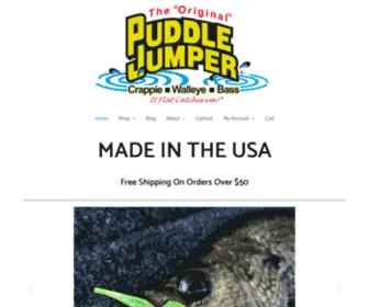 Puddlejumperlures.com("It Flat Catches 'Em) Screenshot