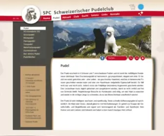 Pudel-SPC.ch(Schweizerischer Pudelclub) Screenshot