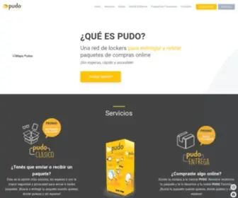 Pudo.com.ar(PUDO Argentina) Screenshot