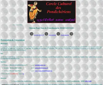 Puduchery.org(Cercle Culturel des Pondicheriens) Screenshot