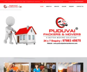 Puduvaipackersandmovers.com(Puduvai Packers and Movers Pondicherry) Screenshot