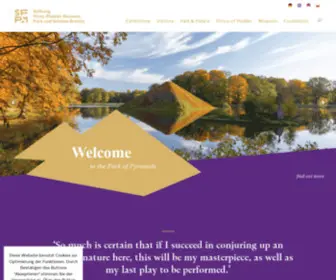 Pueckler-Museum.de(Stiftung Fürst) Screenshot