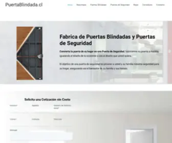Puertablindada.cl(Puertas de Seguridad) Screenshot