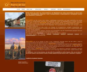 Puertadelsol.ch(Sprachschule Puerta del Sol Lenzburg) Screenshot