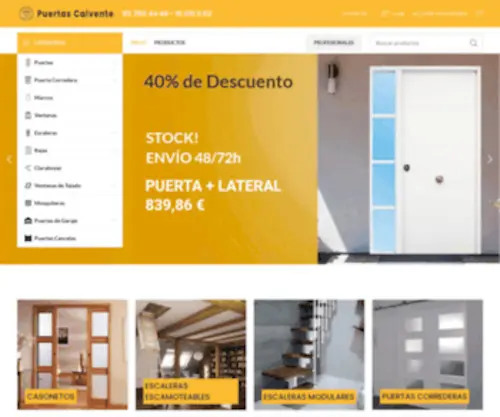 Puertascalvente.es(Puertas Calvente) Screenshot