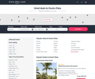 Puerto-Plata-Hotels.net(Puerto Plata hotels & apartments) Screenshot