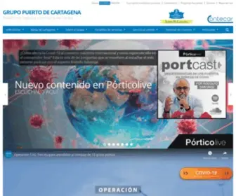 Puertocartagena.com(Grupo Puerto de Cartagena) Screenshot