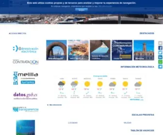 Puertodemelilla.es(Puerto de Melilla) Screenshot