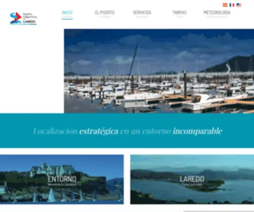 Puertodeportivodelaredo.es(Puerto Deportivo de Laredo) Screenshot