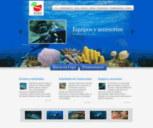 Puertoescondido.com.ve(Puerto Escondido Dive Center) Screenshot