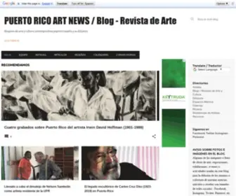 Puertoricoartnews.com(PUERTO RICO ART NEWS) Screenshot