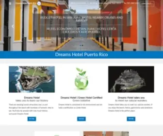 Puertoricodreams.com(Dream's Hotel Puerto Rico) Screenshot