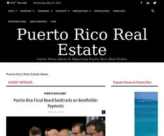 Puertoricorealestatenews.com(Puerto Rico Real Estate) Screenshot