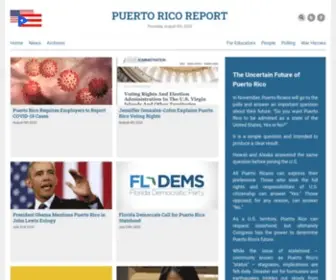 Puertoricoreport.com(Puerto Rico Report) Screenshot