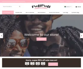 Puffpuffhair.com(Fantastic Human Hair and Weaves) Screenshot