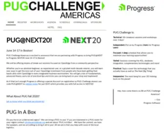 Pugchallenge.org(PUG Challenge Americas) Screenshot