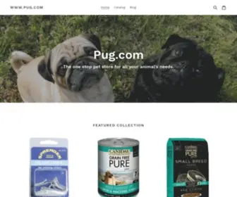 Pug.com(One stop pet store for all your animal's needs) Screenshot