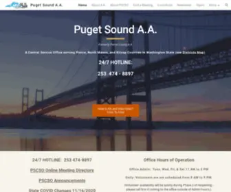 Pugetsoundaa.org(Puget Sound A.A) Screenshot