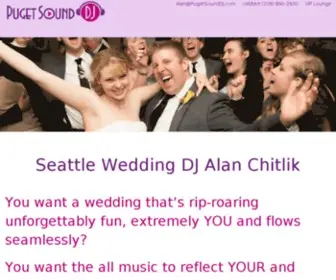 Pugetsounddj.com(Seattle Wedding DJ) Screenshot