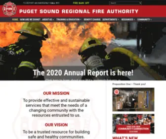 Pugetsoundfire.org(Puget Sound Regional Fire Authority) Screenshot