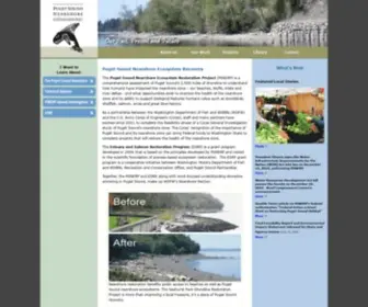 Pugetsoundnearshore.org(Puget Sound Nearshore Ecosystem Restoration Project) Screenshot