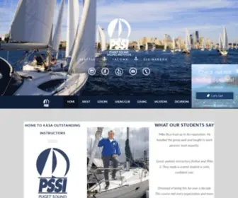 Pugetsoundsailing.com(PSSI serves Seattle and Tacoma and) Screenshot