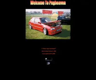 Pugheaven.co.uk(The Premiere Peugeot Tuning Site On The Net) Screenshot