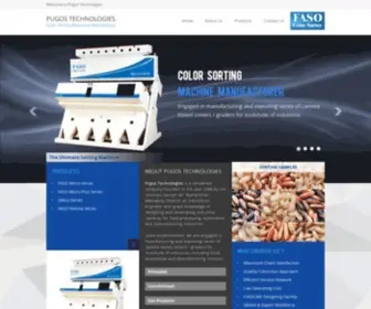 Pugostech.com(Rice Color Sorting Machine Manufacturers & Exporters) Screenshot