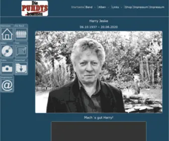 Puhdys.com(Die PUHDYS) Screenshot