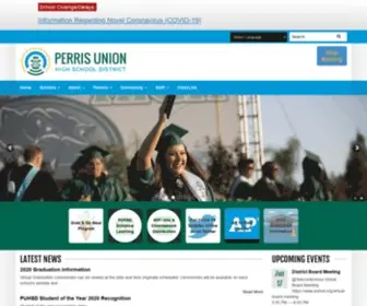 Puhsd.org(Perris Union High School District) Screenshot