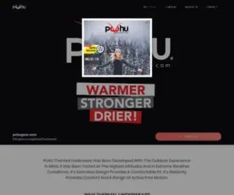 Puhugear.com(Thermal Underwear) Screenshot