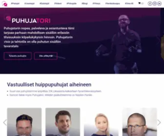Puhujatori.fi(Puhujien ja juontajien verkkokauppa) Screenshot