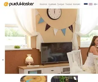 Puiduklaster.ee(Kagu-Eesti Puiduklaster) Screenshot