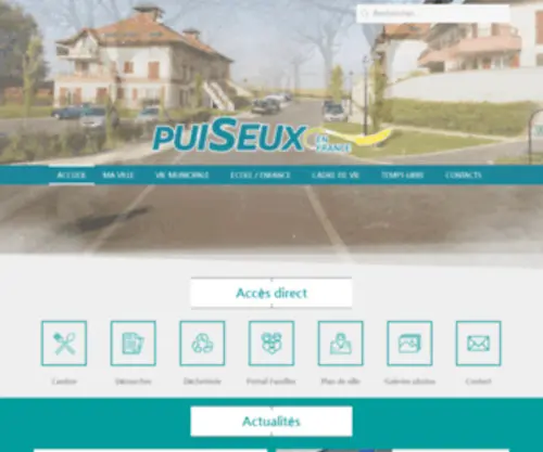 Puiseux-EN-France.fr(Site officiel de la ville) Screenshot