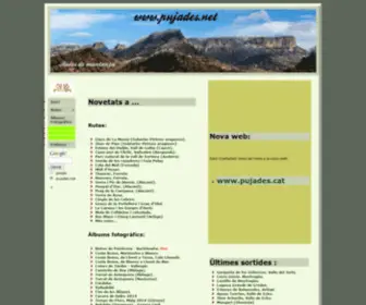 Pujades.net(Web de rutes de muntanya) Screenshot