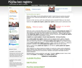 PujCkabezregistru24.cz(Pujčky bez registru) Screenshot