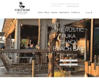 Pukashack.com(The Rustic Puka Shack) Screenshot