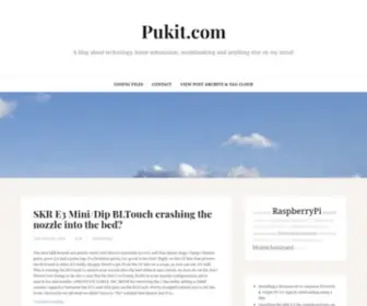 Pukit.com(A blog about technology) Screenshot