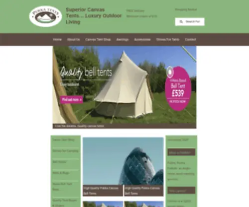 Pukkatents.co.uk(Canvas Tents) Screenshot