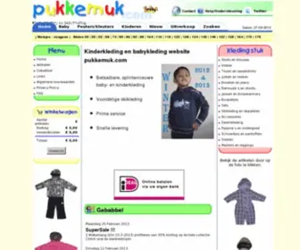 Pukkemuk.com(Kinderkleding babykleding en skikleding) Screenshot