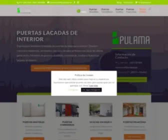 Pulama.es(Puertas Lacadas Blancas de Interior Madrid) Screenshot