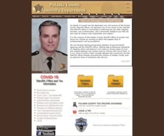 Pulaskisheriff.com(Pulaski County Sheriff's Department) Screenshot