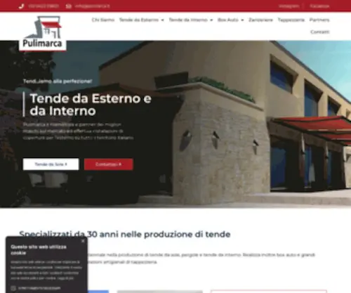 Pulimarca.it(Vendita ed installazione tende) Screenshot