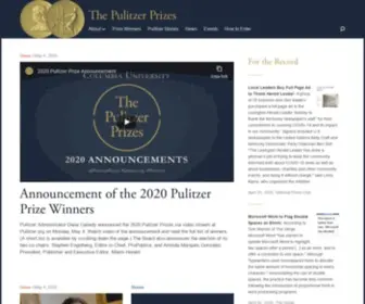 Pulitzer.org Screenshot