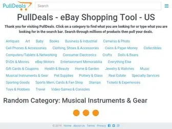 Pulldeals.com(Find eBay listings faster with PullDeals) Screenshot