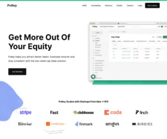 Pulley.com(The top) Screenshot