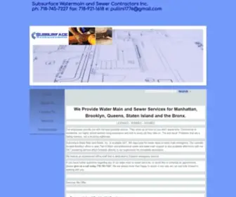 Pullinisubsurface.com(Subsurface Water Main and Sewer Repairs) Screenshot